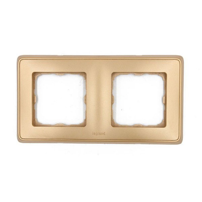 Carivaplaque 2 postes or