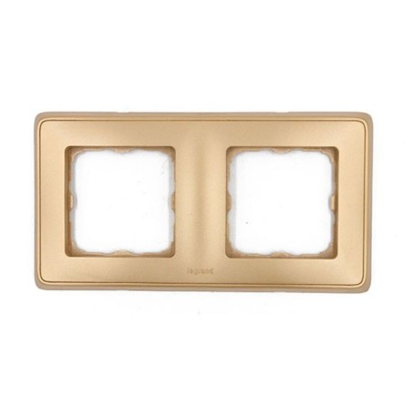 Carivaplaque 2 postes or