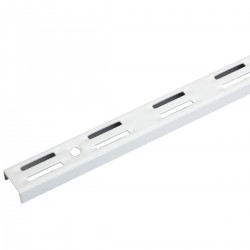 Crémaillère double pas 32 blanche 206cm