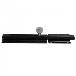 Verrou horizontal avec porte-cadenas 150 mm noir