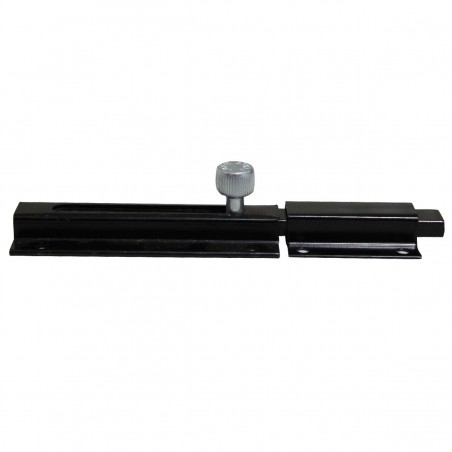 Verrou horizontal avec porte-cadenas 150 mm noir