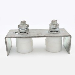 Platine réglable 2 rouleaux pour portails