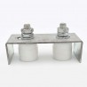 Platine réglable 2 rouleaux pour portails