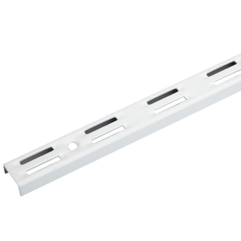 Cremaillère double 140cm blanc