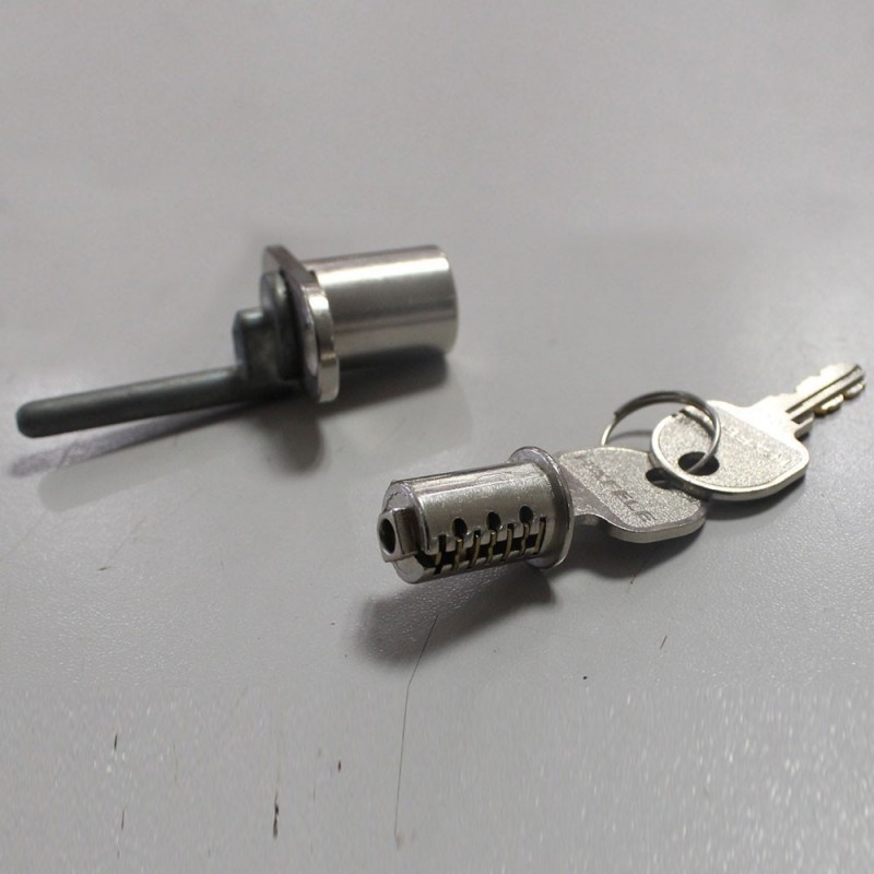 Serrure de meuble Cylindre+noyau symo 17mm