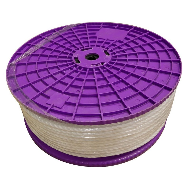 Corde polypropylène 10mm blanc bobine de 60m
