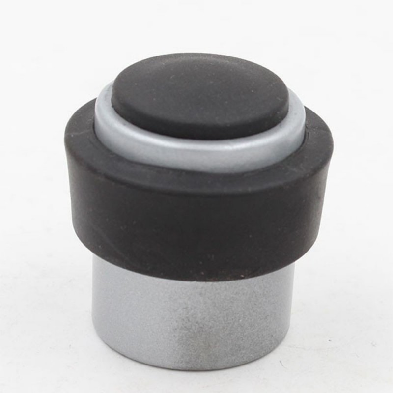 Butoir de porte Rond Argent Mat