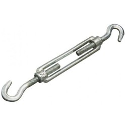 Tendeur à cage standard 2 crochets 6mm acier zingué