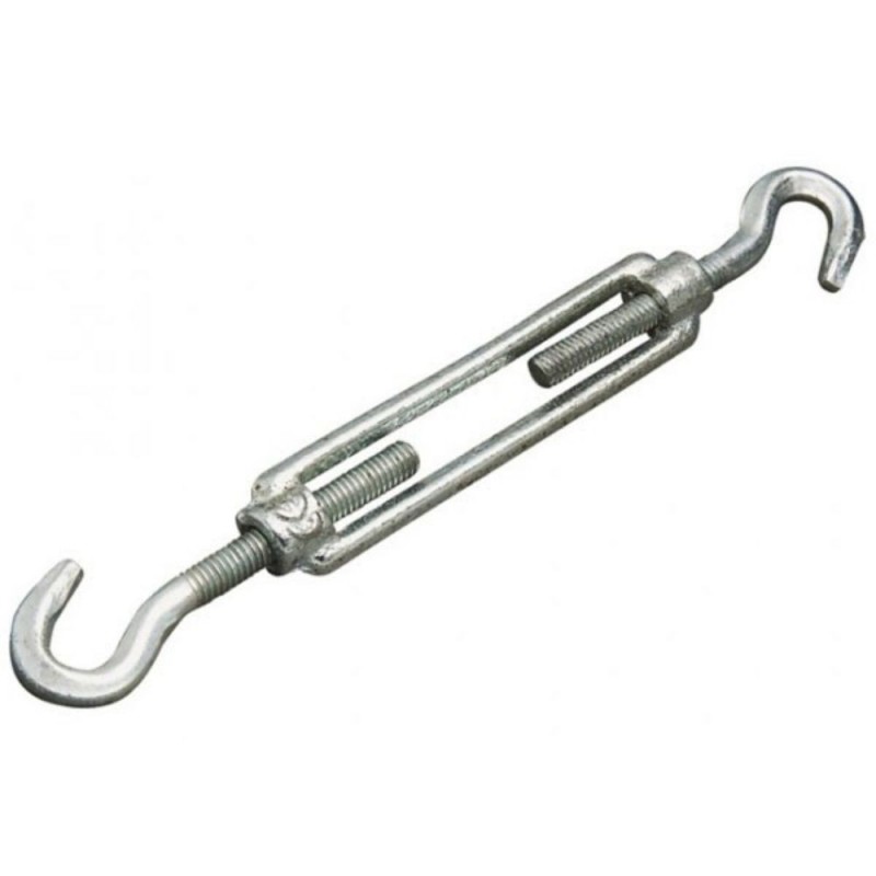 Tendeur à cage standard 2 crochets 6mm acier zingué