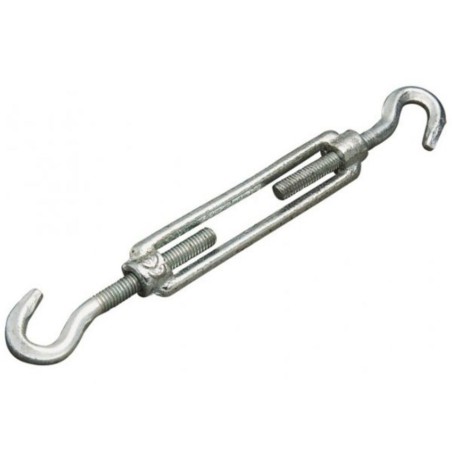 Tendeur à cage standard 2 crochets 6mm acier zingué