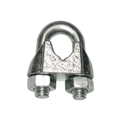Serre câble à étrier standard D10mm acier zingué