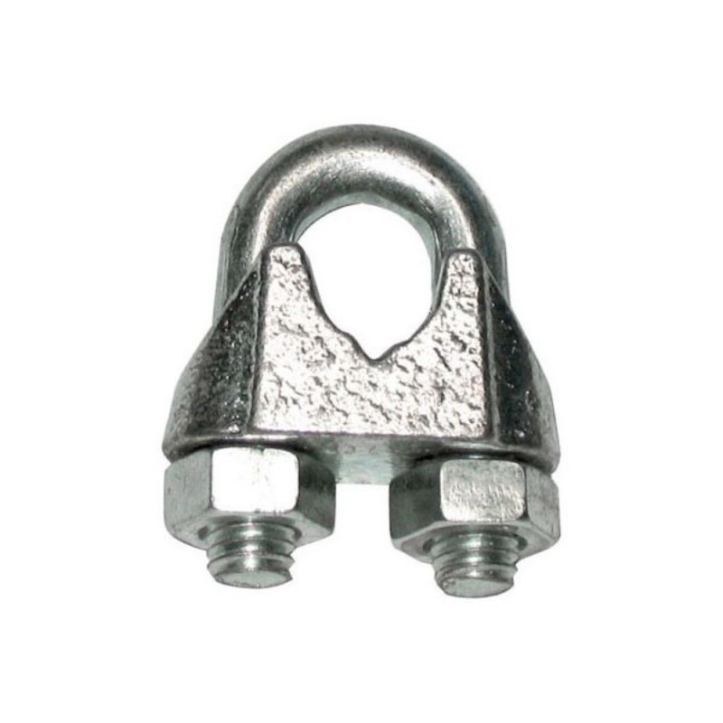 Serre câble à étrier standard D10mm acier zingué