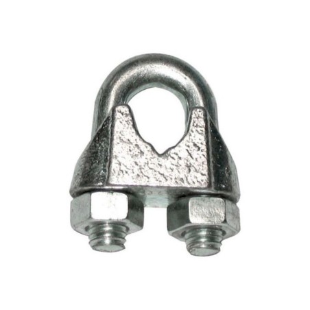 Serre câble à étrier standard D10mm acier zingué