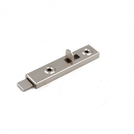 Verrou de meuble nickelé 70mm