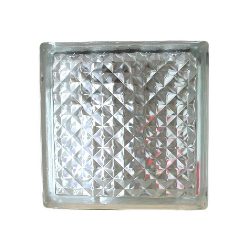 Brique de verre 190x190x80mm lattice