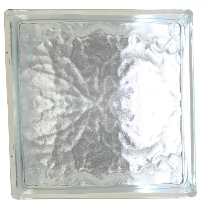 Brique de verre 190x190x80mm ice shadow