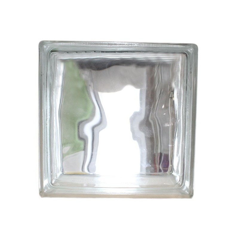 Brique de verre 190x190x80mm cloudy pattern