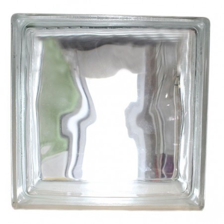 Brique de verre 190x190x80mm cloudy pattern