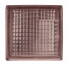 Brique de verre 190x190x80mm parallel pattern rose