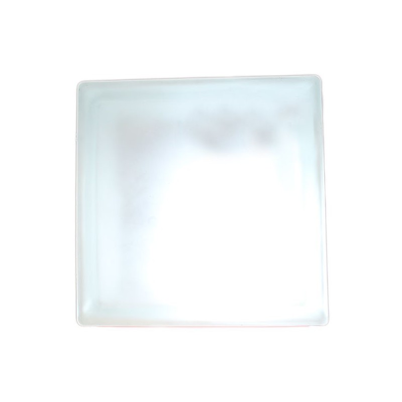 Brique de verre 190x190x80mm misty cloudy blanc
