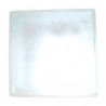 Brique de verre 190x190x80mm misty cloudy blanc