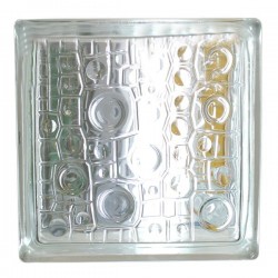Brique de verre 190x190x80mm rain