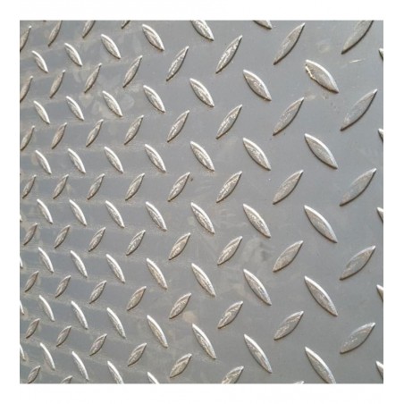 Tôle larmée striée 6-8 2mx1m