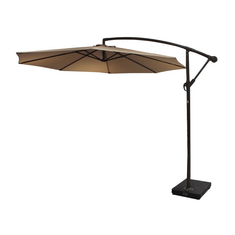 Parasol déporté 3x3m beige -  - meilleure qualité