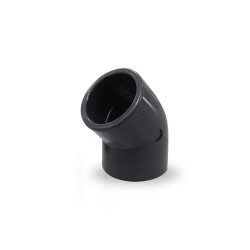 Coude pression en PVC 45° femelle femelle ø40mm
