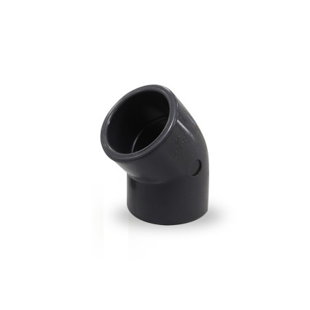 Coude pression en PVC 45° femelle femelle ø40mm