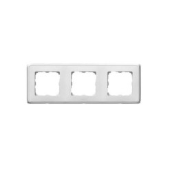 Cariva plaque 3 postes blanc