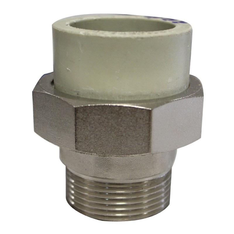 Raccord union pour mâle fileté diam40 1-1-4M*