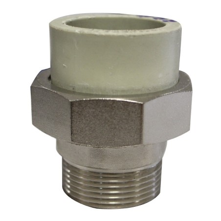 Raccord union pour mâle fileté diam40 1-1-4M*