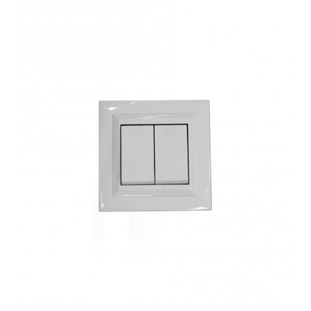 Interrupteur double va et vient B-G complet