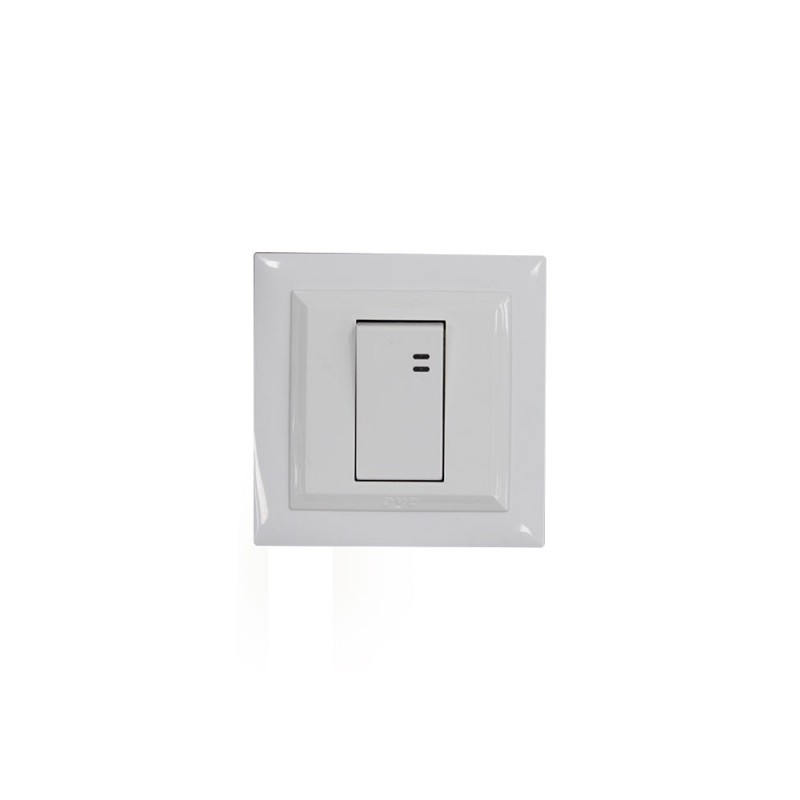 Interrupteur boutton poussoir + voyant Led bleu