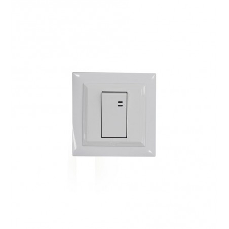 Interrupteur boutton poussoir + voyant Led bleu