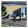 Voile ombrage triangle 3.6x3.6m beige
