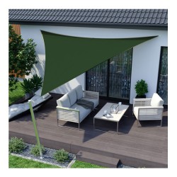Voile d'ombrage triangle 3.6x3.6m vert -  - meilleure qualité