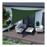 Voile d'ombrage triangle 3.6x3.6m vert -  - meilleure qualité