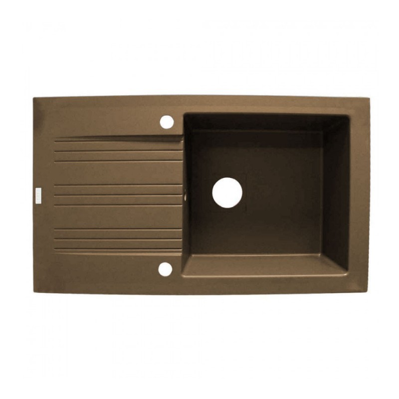 Evier à encastrer 1 bac taupe Muscade86x500x180 cm