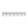 Profilé de carrelage aluminium blanc brillant 10mm x 250cm