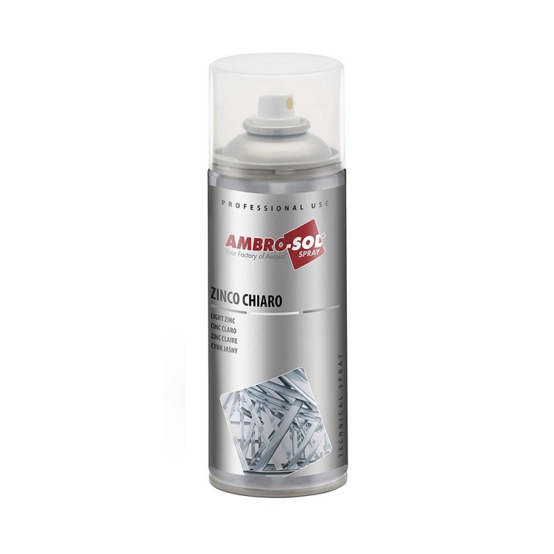 Galvanisant gris clair avec effet semi-brillant en aérosol de 400ml
