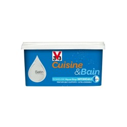 Peinture cuisine et salle de bains satin framboise 2L -  - meilleure qualité