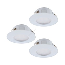 Spot encastré PINEDA blanc Led 6w IP44 x3