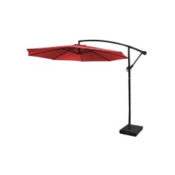 Parasol déporté rouge 3mx3m -  - meilleure qualité
