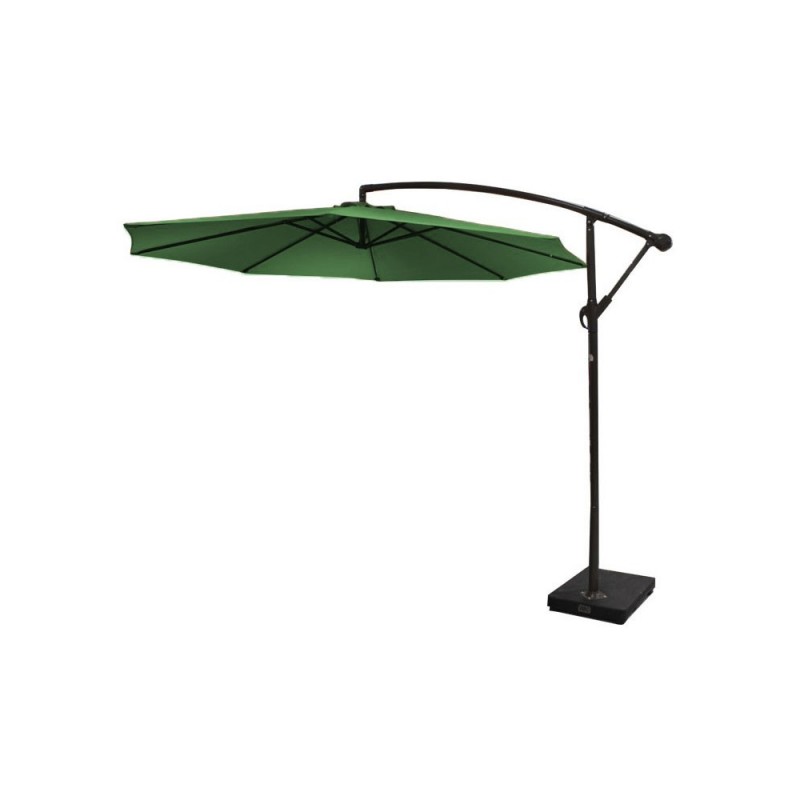 Parasol déporté 3x3m vert -  - meilleure qualité