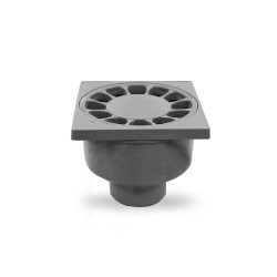 Siphonette sortie verticale 40-50 grise 100x100mm