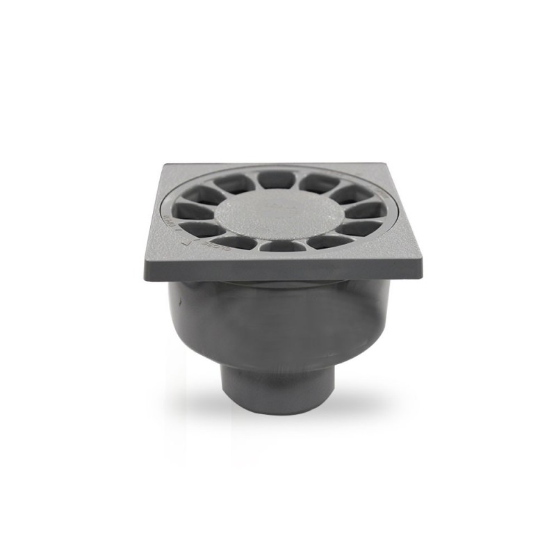 Siphonette sortie verticale 40-50 grise 100x100mm