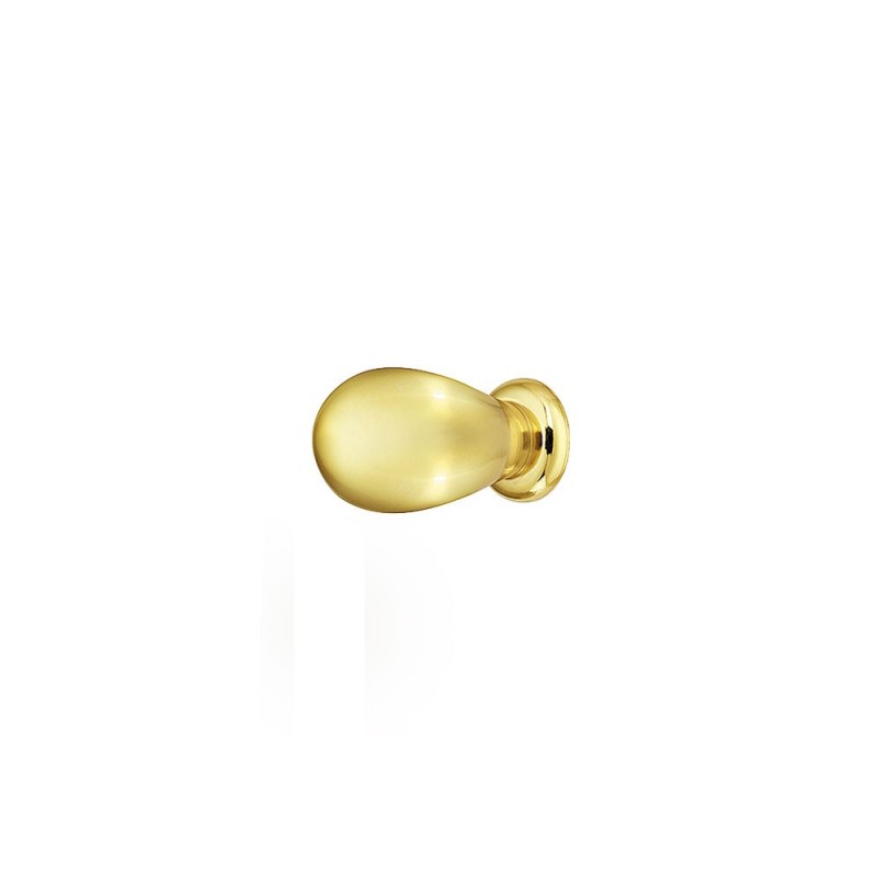 Bouton olive chrome doré D13mm*