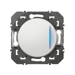 Interrupteur va-et-vient lumineux blanc Dooxie